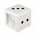 Fashionable Portable Dice Shape Ashtray - White + Black