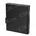 Aluminum Alloy Automatic 2-deck Clamshell Cigarette Case - Black