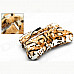 Uneed BK-0023 Bone Conduction Bluetooth Stereo Hi-Fi Handsfree Car MP3 Player Pillow - Leopard Print