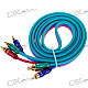 High-Purity Copper YPbPr Component Video Cable (1.5M-Length)