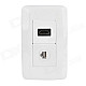 Hi-Def HDMI + RJ45 Network Wall Plate / Wall Outlet (Type A 19-Pin Connector)