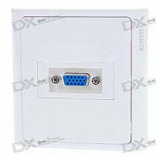 15-Pin Female VGA Wall Plate / Wall Outlet