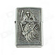 Cool Death Scythe Relievo Kerosene Lighter - Silver