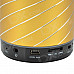 CHEERLINK SDH-801 HiFi Stereo Bluetooth V2.1 + EDR Speaker w/ Handsfree / FM / AUX / TF - Golden