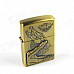 Retro Crocodile Relievo Kerosene Lighter - Brass