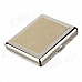 Aluminium Alloy Clamshell Double-Sided Cigarette Case - Sliver + Glod