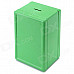 Strongbox Shaped Iron Piggy Bank - Green