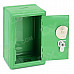 Strongbox Shaped Iron Piggy Bank - Green