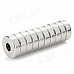 D15x5-5mm Round NdFeB Magnet Cubes w/ Round Hole - Silver (10 PCS)