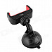 OUMILY 360' Rotation Car Suction Cup Stand Holder Mount Bracket for GPS / Cell Phone - Black + Red