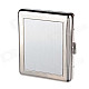 Aluminium Alloy Clamshell Double-Sided Cigarette Case - Sliver