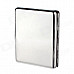 Aluminium Alloy Clamshell Double-Sided Cigarette Case - Sliver