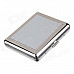 Aluminium Alloy Clamshell Double-Sided Cigarette Case - Sliver