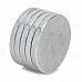 SZGAOY 14081902 Round N38 NdFeB Magnets - Silver (5 PCS)