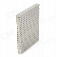 SZGAOY 14081905 Rectangular N38 NdFeB Magnets - Silver (20 PCS)