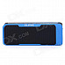 SLANG J6 2 x 3W Bluetooth V3.0 Stereo Speaker w/ 4000mAh Power Bank / Mic. / USB / TF / 3.5mm - Blue