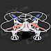 RunQia 2.4GHz 4-CH 6-Axis Outdoor R/C Quadcopter w/ Gyroscope - White (6 x AA)