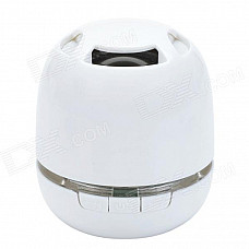 KB-76 Mini Wireless Bluetooth V3.0 + EDR Speaker w/ Handsfree, TF, USB, Mic - White