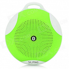 SLANG Round 3W Bluetooth V3.0 Multifunctional Speaker w/ Microphone, TF - Green