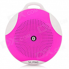 SLANG Round 3W Bluetooth V3.0 Multifunctional Speaker w/ Microphone / TF - Deep Pink