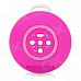 SLANG Round 3W Bluetooth V3.0 Multifunctional Speaker w/ Microphone / TF - Deep Pink