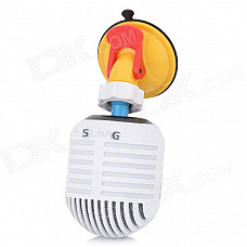 SLANG 3W Bluetooth V3.0 Stereo Speaker w/ Mic / Micro USB - White + Yellow