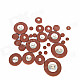 Replacement Alto Saxophone Leather Pads Set - Brown (26 pcs / 1 set)