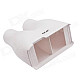 NEJE GX0001-3 Plastic Virtual Reality 3D Glasses for IPHONE 4 / 4S / 5 / 5C / 5S - White