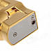 Creative Toilet Style Grinding Wheel Zinc Alloy Gas Lighter w/ Keyring - Golden