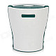 Q2 Mini Portable Bluetooth V2.1 Speaker w/ Microphone / FM / TF / Micro USB - White + Green