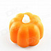 PZCD MY-09 Mini Pumpkin Style Halloween Flame Twinkle LED Yellow Light Candle Lamp - Orange