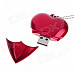 AX-520 Heart Shaped USB 2.0 Flash Disk Necklace - Red (32GB)