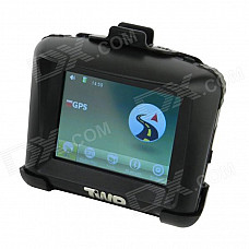 3.5 '' Resistive Touch Screen Waterproof Motorcycle GPS Navigator - Black