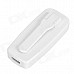 Bluetooth V4.0 Stereo Headset Receiver w/ Earphone for IPHONE / IPAD + More - White + Silver