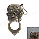 Skull Shaped Super Fire Windproof Butane Jet Flame Lighter - Golden