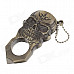 Skull Shaped Super Fire Windproof Butane Jet Flame Lighter - Golden