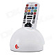 Mini 2-in-1 Voice TV Remote Controller + Wireless Dual-Core Android 4.1 Player Set - White