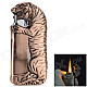 Creative Tiger Shaped Butane Aluminum Alloy Lighter - Brown