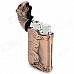 Creative Tiger Shaped Butane Aluminum Alloy Lighter - Brown