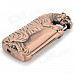 Creative Tiger Shaped Butane Aluminum Alloy Lighter - Brown