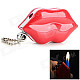 Creative Red Lip Shaped Zinc Alloy Butane Lighter - Pink