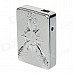 Windproof Aluminum Alloy USB Rechargeable Lighter - Silver (5V)