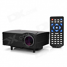 H80 Portable Home Theater LED Projector w/ HDMI / AV / VGA / USB / SD - Black