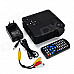 H80 Portable Home Theater LED Projector w/ HDMI / AV / VGA / USB / SD - Black