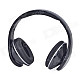 QY-990 Stylish Super Bass Headphones for Samsung / IPHONE - Black (120cm-Cable / 3.5mm Plug)