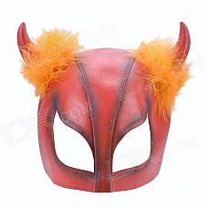 SYVIO Stylish Beauty Cow Face Mask for Halloween Costume / Cosplay - Red