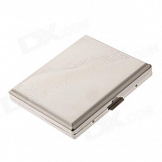 Ultra-Thin Fashion Zinc Alloy Cigarette - Silver