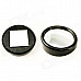 Blind Area Free 360 Degree Wide Field of View Lens Mirror for Car - Black (2 PCS)