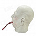SYVIO White Ghost Emissary Mask for Halloween / Costume Party - White + Red