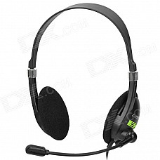 HYUNDAI HY-302MV 3.5mm Plug Stereo Headphone - Black